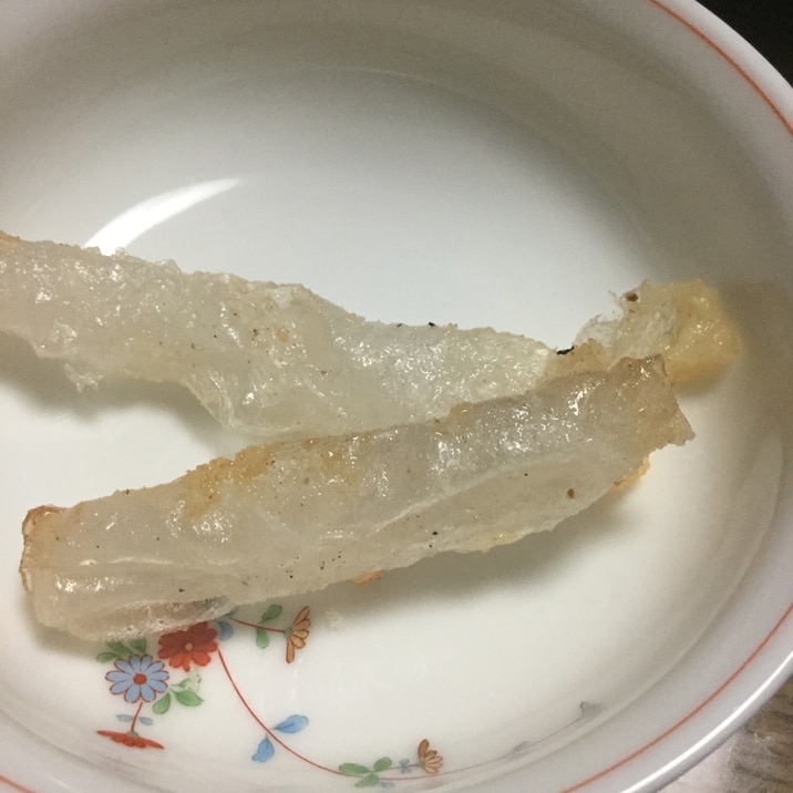 生春巻きの皮の砂糖揚げ